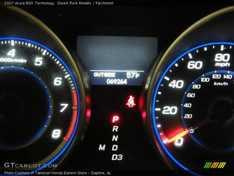 Desert Rock Metallic / Parchment 2007 Acura MDX Technology
