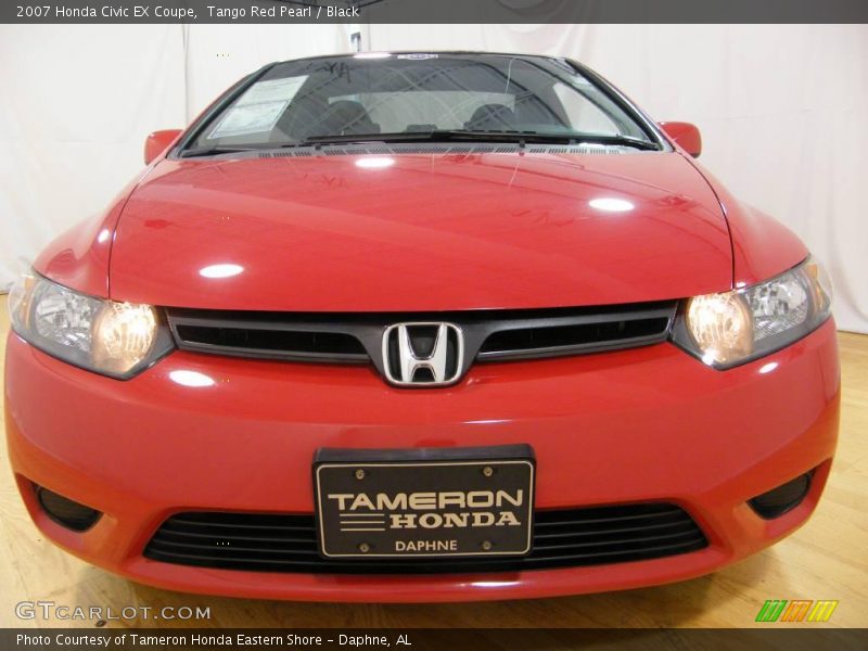 Tango Red Pearl / Black 2007 Honda Civic EX Coupe