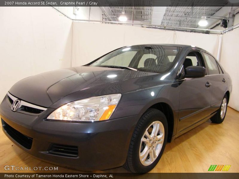 Graphite Pearl / Gray 2007 Honda Accord SE Sedan