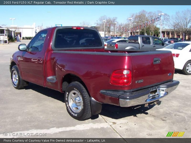 Toreador Red Metallic / Dark Graphite Grey 2003 Ford F150 XLT Regular Cab