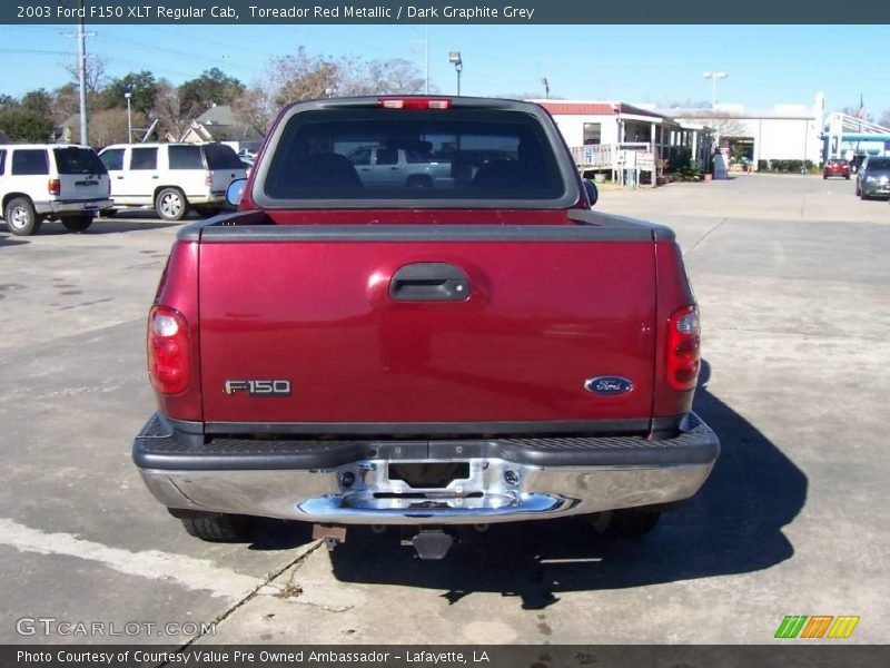 Toreador Red Metallic / Dark Graphite Grey 2003 Ford F150 XLT Regular Cab