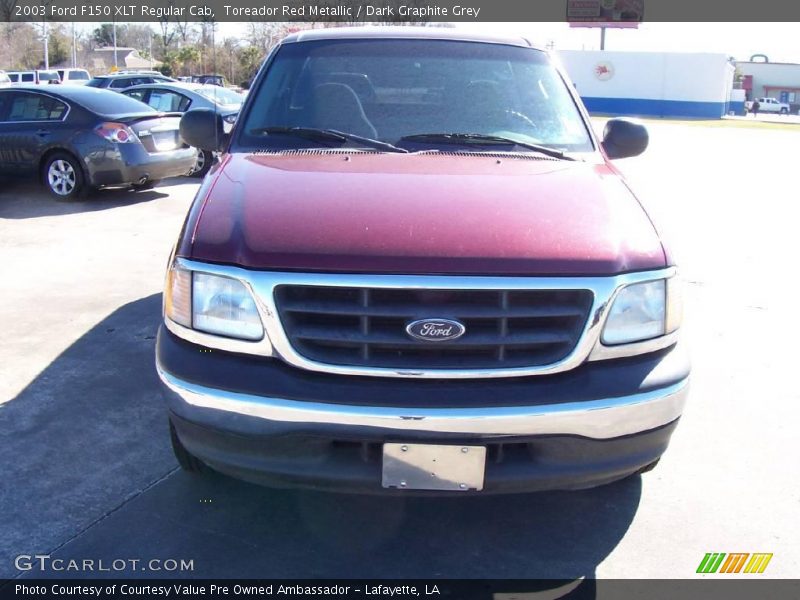 Toreador Red Metallic / Dark Graphite Grey 2003 Ford F150 XLT Regular Cab