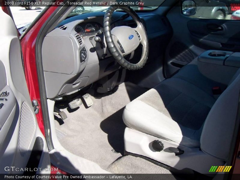 Toreador Red Metallic / Dark Graphite Grey 2003 Ford F150 XLT Regular Cab