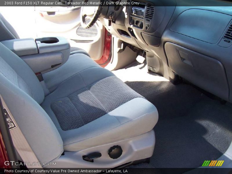 Toreador Red Metallic / Dark Graphite Grey 2003 Ford F150 XLT Regular Cab