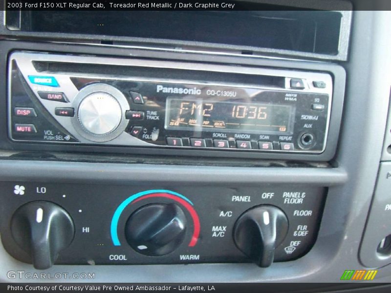 Toreador Red Metallic / Dark Graphite Grey 2003 Ford F150 XLT Regular Cab