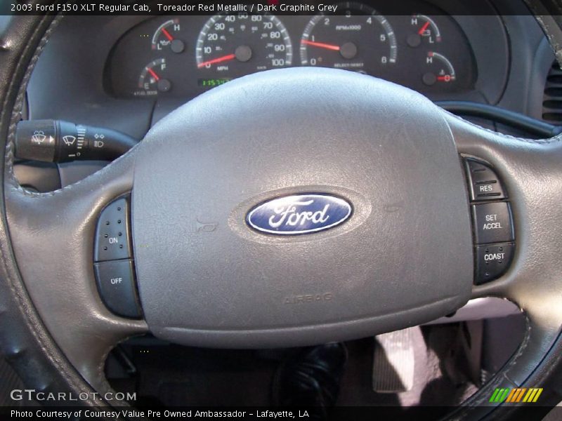 Toreador Red Metallic / Dark Graphite Grey 2003 Ford F150 XLT Regular Cab