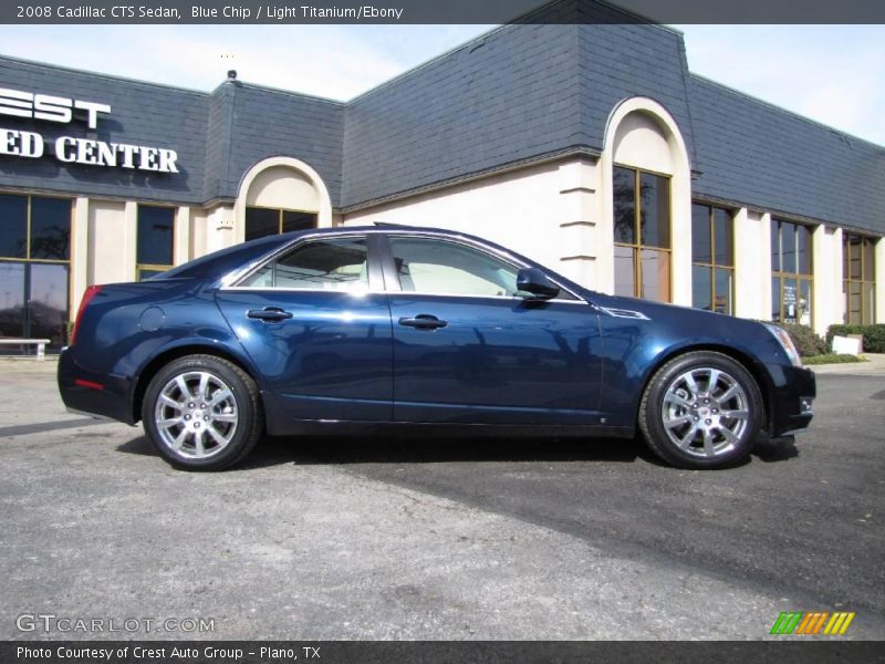 Blue Chip / Light Titanium/Ebony 2008 Cadillac CTS Sedan