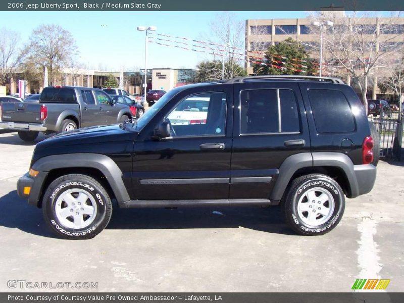 Black / Medium Slate Gray 2006 Jeep Liberty Sport