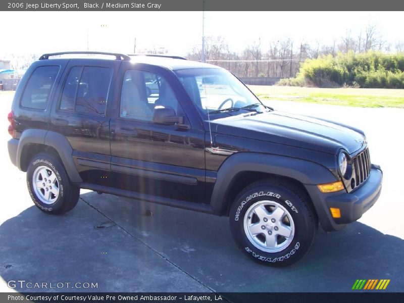 Black / Medium Slate Gray 2006 Jeep Liberty Sport