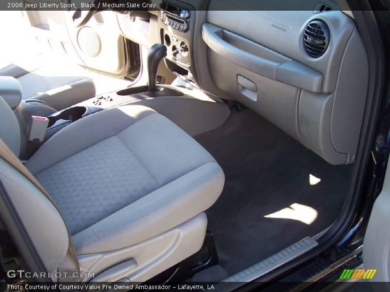 Black / Medium Slate Gray 2006 Jeep Liberty Sport