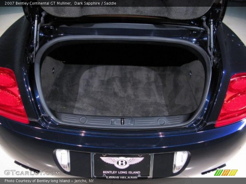 Dark Sapphire / Saddle 2007 Bentley Continental GT Mulliner