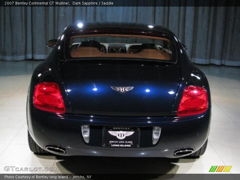 Dark Sapphire / Saddle 2007 Bentley Continental GT Mulliner