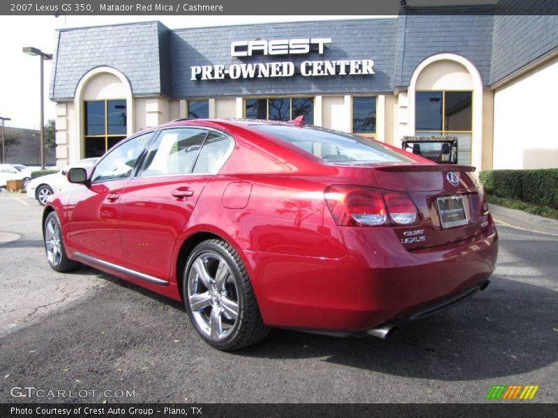 Matador Red Mica / Cashmere 2007 Lexus GS 350