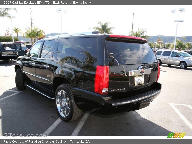 Black Raven / Ebony/Ebony 2007 Cadillac Escalade ESV AWD