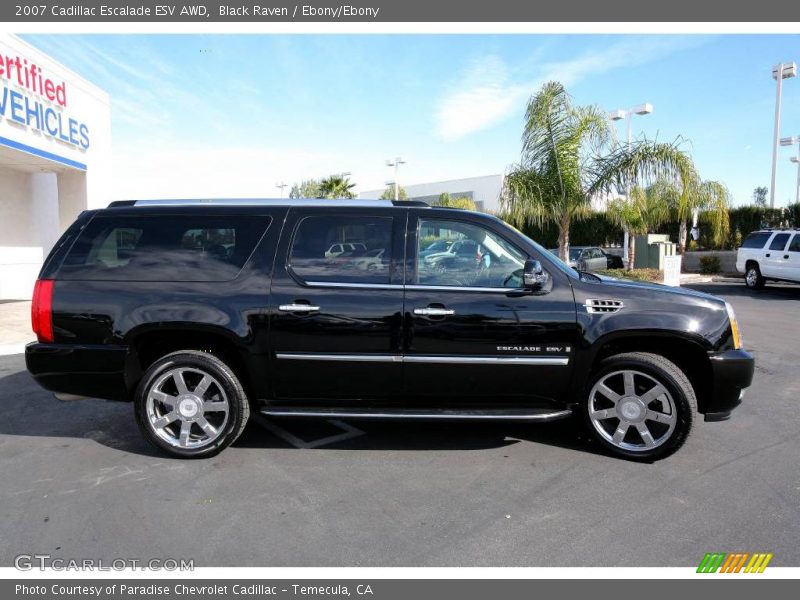 Black Raven / Ebony/Ebony 2007 Cadillac Escalade ESV AWD