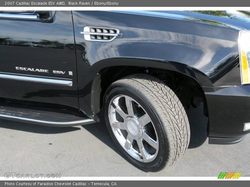 Black Raven / Ebony/Ebony 2007 Cadillac Escalade ESV AWD