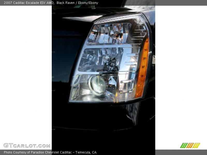 Black Raven / Ebony/Ebony 2007 Cadillac Escalade ESV AWD