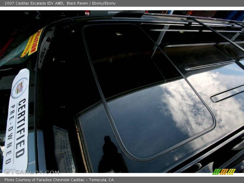 Black Raven / Ebony/Ebony 2007 Cadillac Escalade ESV AWD