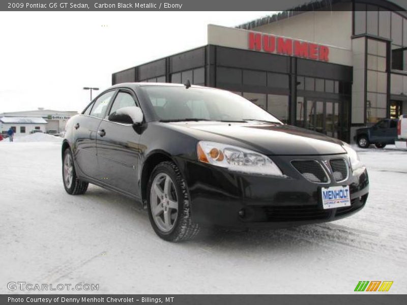 Carbon Black Metallic / Ebony 2009 Pontiac G6 GT Sedan