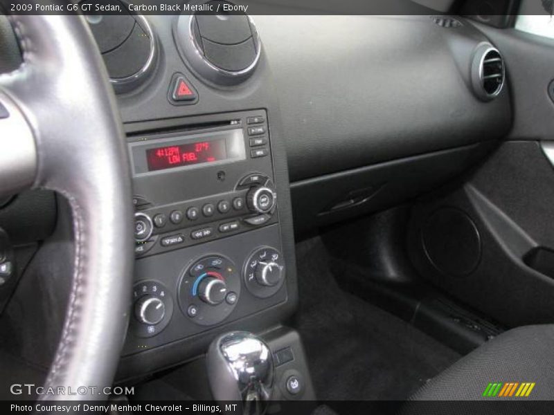 Carbon Black Metallic / Ebony 2009 Pontiac G6 GT Sedan