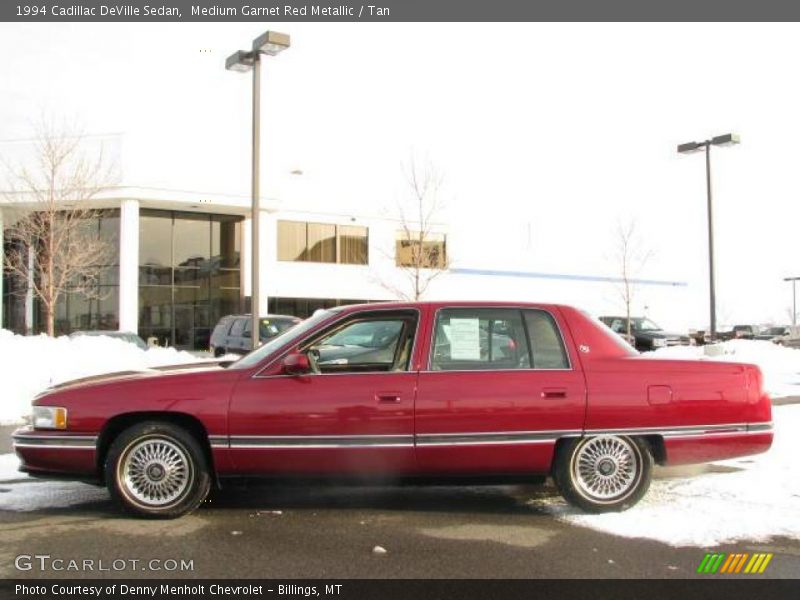 Medium Garnet Red Metallic / Tan 1994 Cadillac DeVille Sedan