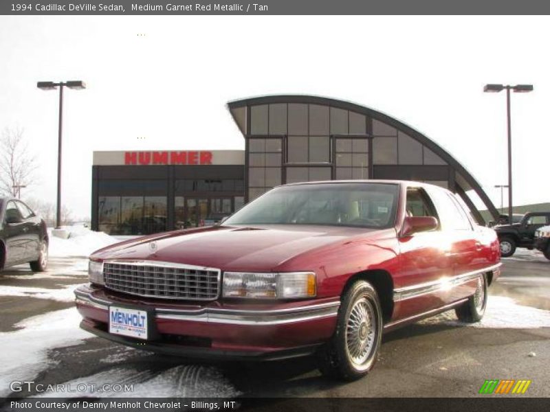 Medium Garnet Red Metallic / Tan 1994 Cadillac DeVille Sedan