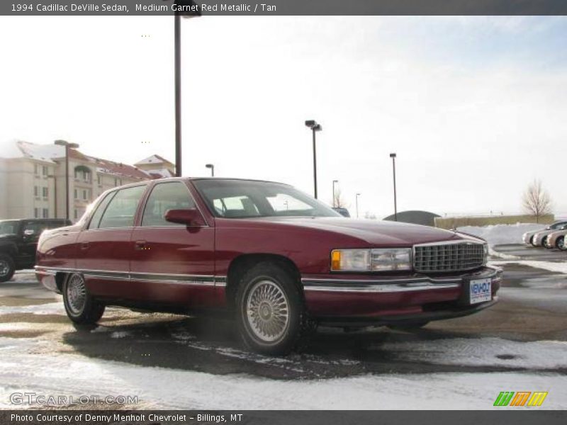 Medium Garnet Red Metallic / Tan 1994 Cadillac DeVille Sedan