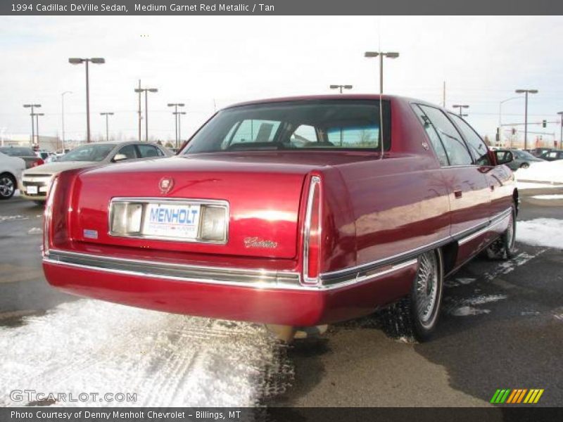 Medium Garnet Red Metallic / Tan 1994 Cadillac DeVille Sedan