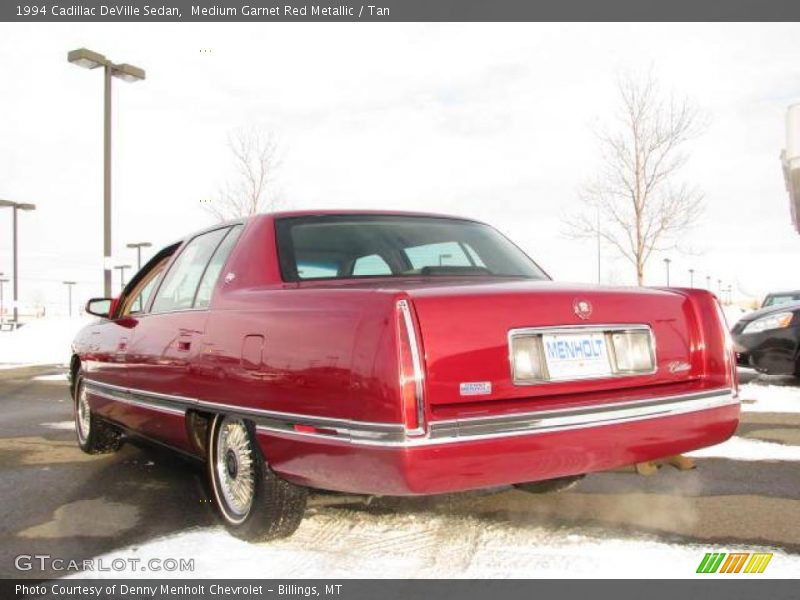 Medium Garnet Red Metallic / Tan 1994 Cadillac DeVille Sedan