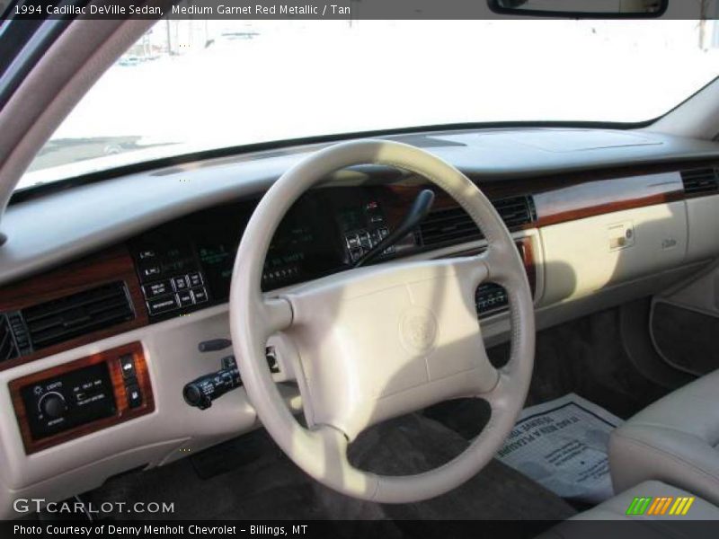 Medium Garnet Red Metallic / Tan 1994 Cadillac DeVille Sedan