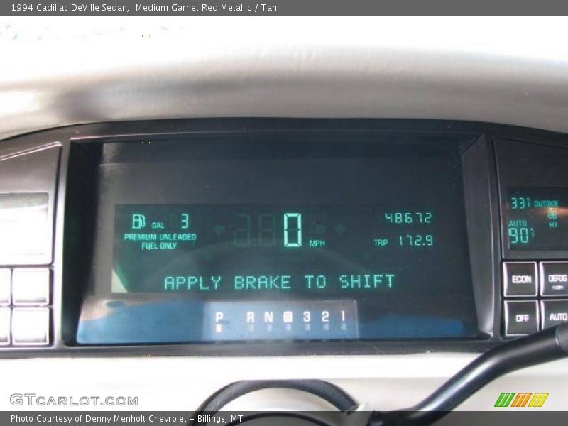 Medium Garnet Red Metallic / Tan 1994 Cadillac DeVille Sedan