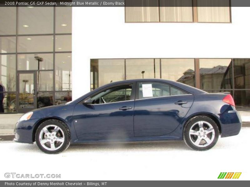 Midnight Blue Metallic / Ebony Black 2008 Pontiac G6 GXP Sedan