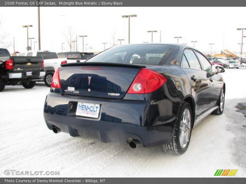 Midnight Blue Metallic / Ebony Black 2008 Pontiac G6 GXP Sedan