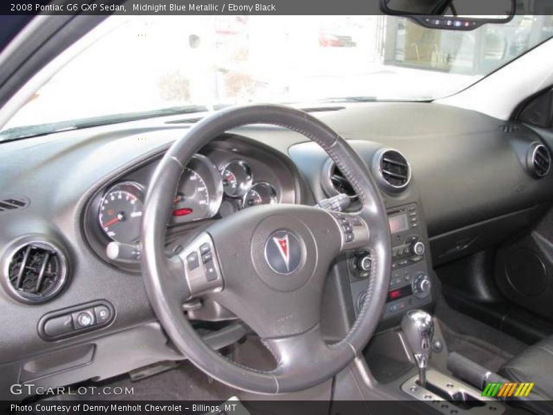 Midnight Blue Metallic / Ebony Black 2008 Pontiac G6 GXP Sedan