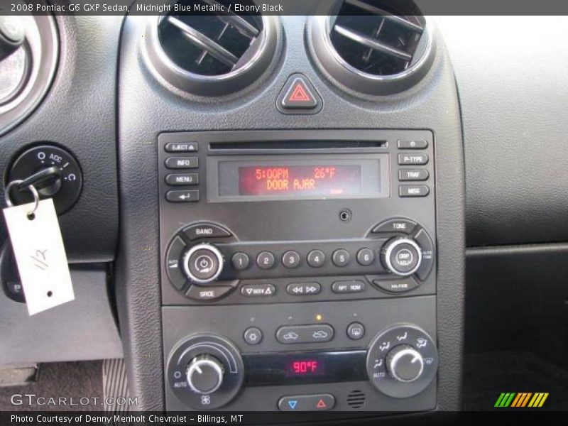 Midnight Blue Metallic / Ebony Black 2008 Pontiac G6 GXP Sedan