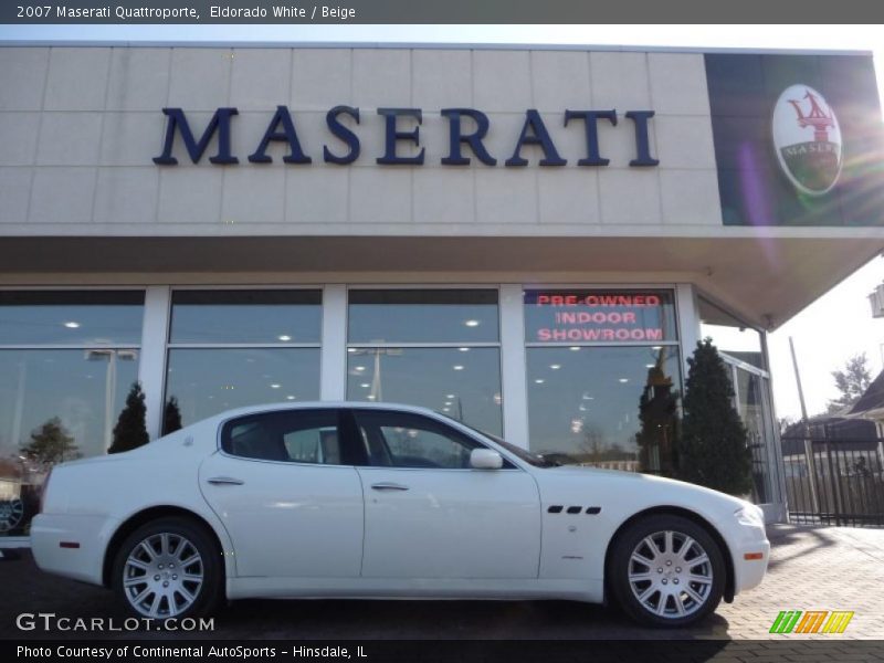 Eldorado White / Beige 2007 Maserati Quattroporte