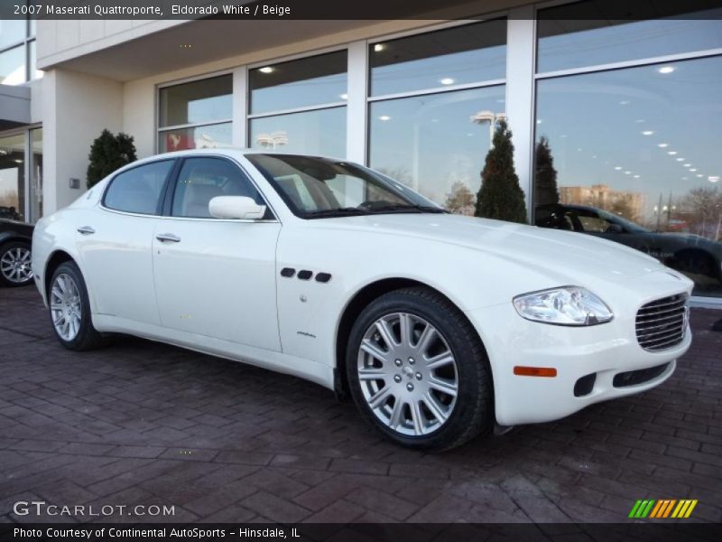 Eldorado White / Beige 2007 Maserati Quattroporte