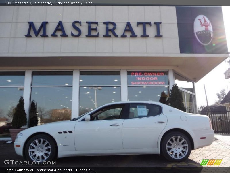 Eldorado White / Beige 2007 Maserati Quattroporte