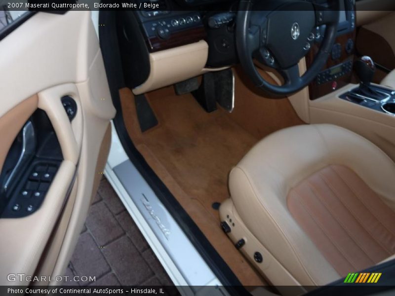 Eldorado White / Beige 2007 Maserati Quattroporte