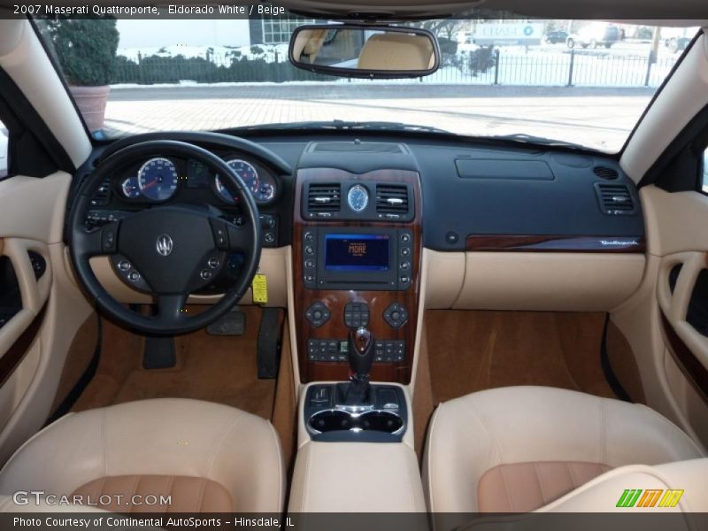 Eldorado White / Beige 2007 Maserati Quattroporte