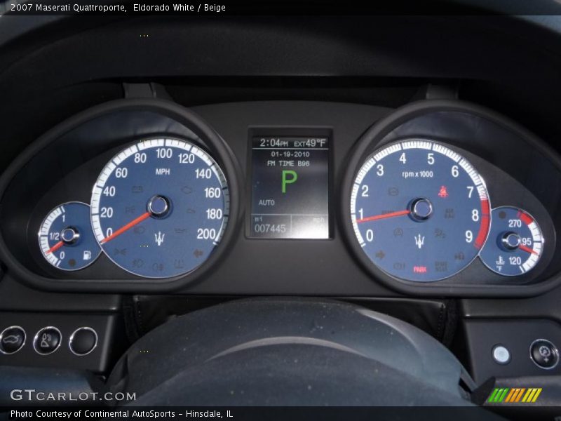 Eldorado White / Beige 2007 Maserati Quattroporte