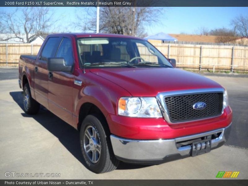 Redfire Metallic / Medium Flint Grey 2008 Ford F150 XLT SuperCrew