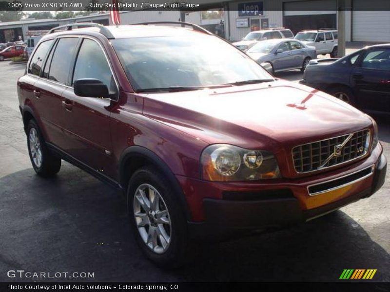 Ruby Red Metallic / Taupe/Light Taupe 2005 Volvo XC90 V8 AWD