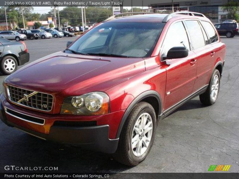 Ruby Red Metallic / Taupe/Light Taupe 2005 Volvo XC90 V8 AWD
