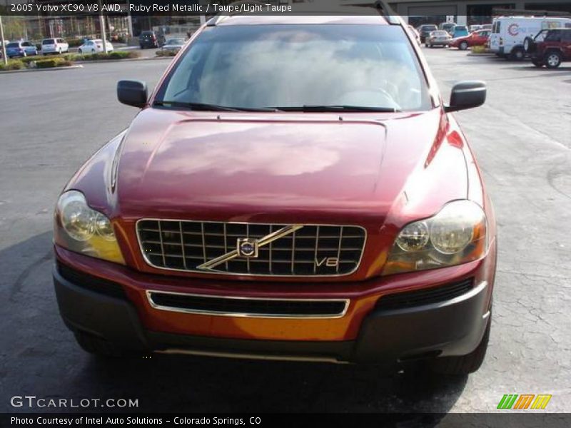 Ruby Red Metallic / Taupe/Light Taupe 2005 Volvo XC90 V8 AWD