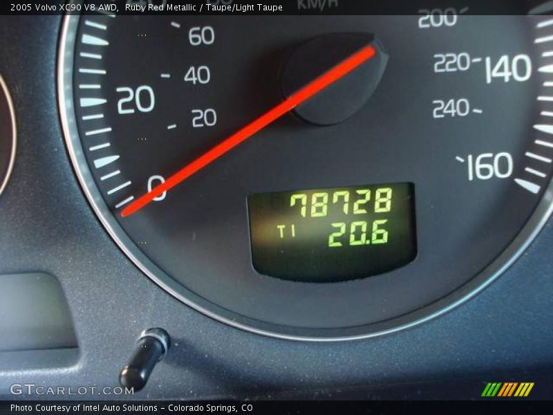 Ruby Red Metallic / Taupe/Light Taupe 2005 Volvo XC90 V8 AWD