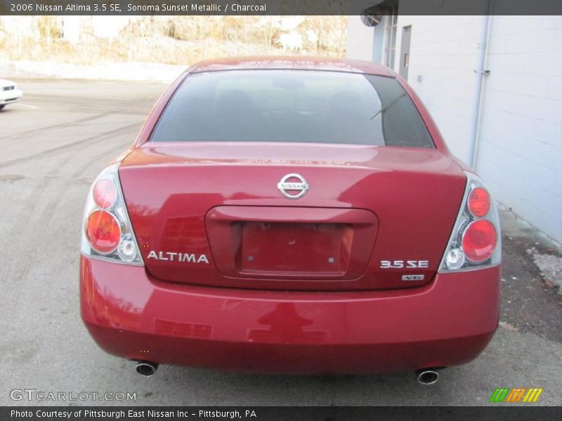 Sonoma Sunset Metallic / Charcoal 2006 Nissan Altima 3.5 SE