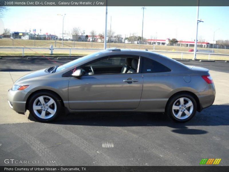 Galaxy Gray Metallic / Gray 2008 Honda Civic EX-L Coupe