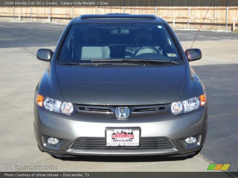 Galaxy Gray Metallic / Gray 2008 Honda Civic EX-L Coupe