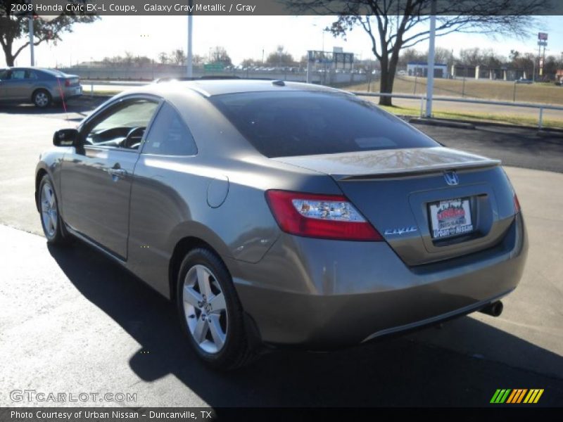 Galaxy Gray Metallic / Gray 2008 Honda Civic EX-L Coupe